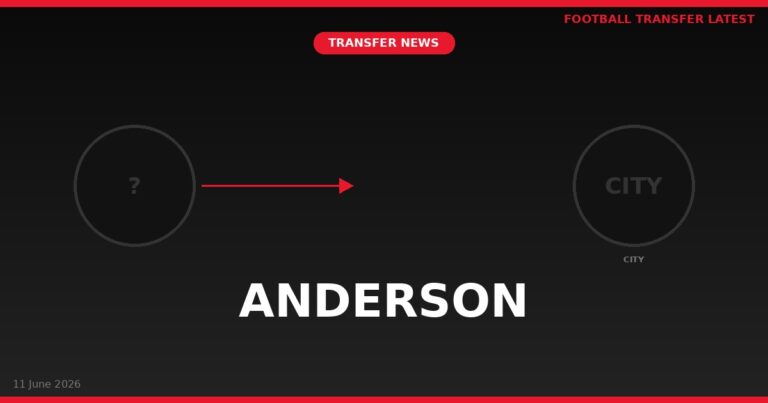 Sources: City make British-record bid for Anderson…